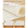 image:imageSmiry Bathroom Rugs Set 2 Piece30x20 Plus 24x17 Extra Soft Absorbent Bath Mats Non Slip Machine Washable Quick Dry Bath Rugs for Bathroom Floor Tub Shower Cream