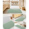 image:imageSmiry Bathroom Rugs Set 2 Piece30x20 Plus 24x17 Extra Soft Absorbent Bath Mats Non Slip Machine Washable Quick Dry Bath Rugs for Bathroom Floor Tub Shower Sage Green