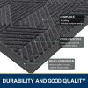 image:imageSmiry Welcome Door Mat Outside Entrance Heavy Duty Trap Dirt and Moisture Easy Clean Low Profile Patio Porch Indoor Outdoor Front Doormat for Entry 47x32 Inch BrownMedium Grey