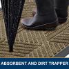 image:imageSmiry Welcome Door Mat Outside Entrance Heavy Duty Trap Dirt and Moisture Easy Clean Low Profile Patio Porch Indoor Outdoor Front Doormat for Entry 47x32 Inch BrownCamel