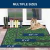 image:imageSmiry Welcome Door Mat Outside Entrance Heavy Duty Trap Dirt and Moisture Easy Clean Low Profile Patio Porch Indoor Outdoor Front Doormat for Entry 47x32 Inch BrownGreen