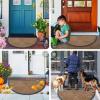 image:imageSmiry Welcome Door Mat Outside Entrance Heavy Duty Trap Dirt and Moisture Easy Clean Low Profile Patio Porch Indoor Outdoor Front Doormat for Entry 47x32 Inch BrownCoffee