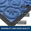 image:imageSmiry Welcome Door Mat Outside Entrance Heavy Duty Trap Dirt and Moisture Easy Clean Low Profile Patio Porch Indoor Outdoor Front Doormat for Entry 47x32 Inch BrownBlue