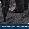 image:imageSmiry Welcome Door Mat Outside Entrance Heavy Duty Trap Dirt and Moisture Easy Clean Low Profile Patio Porch Indoor Outdoor Front Doormat for Entry 47x32 Inch BrownMedium Grey