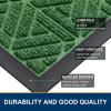 image:imageSmiry Welcome Door Mat Outside Entrance Heavy Duty Trap Dirt and Moisture Easy Clean Low Profile Patio Porch Indoor Outdoor Front Doormat for Entry 47x32 Inch BrownGreen