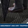 image:imageSmiry Welcome Door Mat Outside Entrance Heavy Duty Trap Dirt and Moisture Easy Clean Low Profile Patio Porch Indoor Outdoor Front Doormat for Entry 47x32 Inch BrownCharcoal