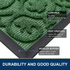 image:imageSmiry Welcome Door Mat Outside Entrance Heavy Duty Trap Dirt and Moisture Easy Clean Low Profile Patio Porch Indoor Outdoor Front Doormat for Entry 47x32 Inch BrownGreen