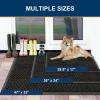 image:imageSmiry Welcome Door Mat Outside Entrance Heavy Duty Trap Dirt and Moisture Easy Clean Low Profile Patio Porch Indoor Outdoor Front Doormat for Entry 47x32 Inch BrownCharcoal