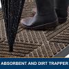image:imageSmiry Welcome Door Mat Outside Entrance Heavy Duty Trap Dirt and Moisture Easy Clean Low Profile Patio Porch Indoor Outdoor Front Doormat for Entry 47x32 Inch BrownBrown