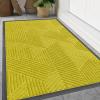 image:imageSmiry Welcome Door Mat Outside Entrance Heavy Duty Trap Dirt and Moisture Easy Clean Low Profile Patio Porch Indoor Outdoor Front Doormat for Entry 47x32 Inch BrownMust Yellow