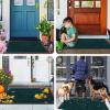 image:imageSmiry Welcome Door Mat Outside Entrance Heavy Duty Trap Dirt and Moisture Easy Clean Low Profile Patio Porch Indoor Outdoor Front Doormat for Entry 47x32 Inch BrownAtlantic Blue