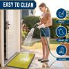 image:imageSmiry Welcome Door Mat Outside Entrance Heavy Duty Trap Dirt and Moisture Easy Clean Low Profile Patio Porch Indoor Outdoor Front Doormat for Entry 47x32 Inch BrownMust Yellow