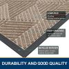 image:imageSmiry Welcome Door Mat Outside Entrance Heavy Duty Trap Dirt and Moisture Easy Clean Low Profile Patio Porch Indoor Outdoor Front Doormat for Entry 47x32 Inch BrownMixed Camel