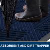image:imageSmiry Welcome Door Mat Outside Entrance Heavy Duty Trap Dirt and Moisture Easy Clean Low Profile Patio Porch Indoor Outdoor Front Doormat for Entry 47x32 Inch BrownRoyal Blue