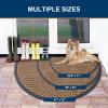 image:imageSmiry Welcome Door Mat Outside Entrance Heavy Duty Trap Dirt and Moisture Easy Clean Low Profile Patio Porch Indoor Outdoor Front Doormat for Entry 47x32 Inch BrownCoffee