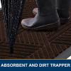 image:imageSmiry Welcome Door Mat Outside Entrance Heavy Duty Trap Dirt and Moisture Easy Clean Low Profile Patio Porch Indoor Outdoor Front Doormat for Entry 47x32 Inch BrownDeep Brown