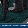 image:imageSmiry Welcome Door Mat Outside Entrance Heavy Duty Trap Dirt and Moisture Easy Clean Low Profile Patio Porch Indoor Outdoor Front Doormat for Entry 47x32 Inch BrownAtlantic Blue