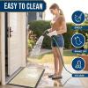 image:imageSmiry Welcome Door Mat Outside Entrance Heavy Duty Trap Dirt and Moisture Easy Clean Low Profile Patio Porch Indoor Outdoor Front Doormat for Entry 47x32 Inch BrownBeige