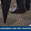image:imageSmiry Welcome Door Mat Outside Entrance Heavy Duty Trap Dirt and Moisture Easy Clean Low Profile Patio Porch Indoor Outdoor Front Doormat for Entry 47x32 Inch BrownMixed Khaki