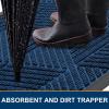 image:imageSmiry Welcome Door Mat Outside Entrance Heavy Duty Trap Dirt and Moisture Easy Clean Low Profile Patio Porch Indoor Outdoor Front Doormat for Entry 47x32 Inch BrownMedium Blue