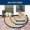 image:imageSmiry Welcome Door Mat Outside Entrance Heavy Duty Trap Dirt and Moisture Easy Clean Low Profile Patio Porch Indoor Outdoor Front Doormat for Entry 47x32 Inch BrownBeige