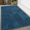image:imageSmiry Welcome Door Mat Outside Entrance Heavy Duty Trap Dirt and Moisture Easy Clean Low Profile Patio Porch Indoor Outdoor Front Doormat for Entry 47x32 Inch BrownMixed Blue