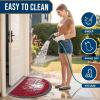 image:imageSmiry Welcome Door Mat Outside Entrance Heavy Duty Trap Dirt and Moisture Easy Clean Low Profile Patio Porch Indoor Outdoor Front Doormat for Entry 47x32 Inch BrownWine Red