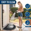 image:imageSmiry Welcome Door Mat Outside Entrance Heavy Duty Trap Dirt and Moisture Easy Clean Low Profile Patio Porch Indoor Outdoor Front Doormat for Entry 47x32 Inch BrownBlack