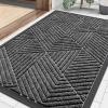 image:imageSmiry Welcome Door Mat Outside Entrance Heavy Duty Trap Dirt and Moisture Easy Clean Low Profile Patio Porch Indoor Outdoor Front Doormat for Entry 47x32 Inch BrownSilver Grey