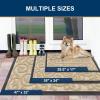 image:imageSmiry Welcome Door Mat Outside Entrance Heavy Duty Trap Dirt and Moisture Easy Clean Low Profile Patio Porch Indoor Outdoor Front Doormat for Entry 47x32 Inch BrownBeige