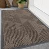 image:imageSmiry Welcome Door Mat Outside Entrance Heavy Duty Trap Dirt and Moisture Easy Clean Low Profile Patio Porch Indoor Outdoor Front Doormat for Entry 47x32 Inch BrownMixed Khaki