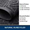 image:imageSmiry Welcome Door Mat Outside Entrance Heavy Duty Trap Dirt and Moisture Easy Clean Low Profile Patio Porch Indoor Outdoor Front Doormat for Entry 47x32 Inch BrownGrey