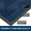 image:imageSmiry Welcome Door Mat Outside Entrance Heavy Duty Trap Dirt and Moisture Easy Clean Low Profile Patio Porch Indoor Outdoor Front Doormat for Entry 47x32 Inch BrownMedium Blue