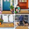 image:imageSmiry Welcome Door Mat Outside Entrance Heavy Duty Trap Dirt and Moisture Easy Clean Low Profile Patio Porch Indoor Outdoor Front Doormat for Entry 47x32 Inch BrownCreamy Yellow