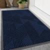 image:imageSmiry Welcome Door Mat Outside Entrance Heavy Duty Trap Dirt and Moisture Easy Clean Low Profile Patio Porch Indoor Outdoor Front Doormat for Entry 47x32 Inch BrownRoyal Blue