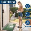 image:imageSmiry Welcome Door Mat Outside Entrance Heavy Duty Trap Dirt and Moisture Easy Clean Low Profile Patio Porch Indoor Outdoor Front Doormat for Entry 47x32 Inch BrownGreen