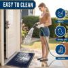 image:imageSmiry Welcome Door Mat Outside Entrance Heavy Duty Trap Dirt and Moisture Easy Clean Low Profile Patio Porch Indoor Outdoor Front Doormat for Entry 47x32 Inch BrownRoyal Blue