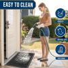image:imageSmiry Welcome Door Mat Outside Entrance Heavy Duty Trap Dirt and Moisture Easy Clean Low Profile Patio Porch Indoor Outdoor Front Doormat for Entry 47x32 Inch BrownCharcoal