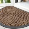 image:imageSmiry Welcome Door Mat Outside Entrance Heavy Duty Trap Dirt and Moisture Easy Clean Low Profile Patio Porch Indoor Outdoor Front Doormat for Entry 47x32 Inch BrownBrown