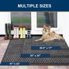 image:imageSmiry Welcome Door Mat Outside Entrance Heavy Duty Trap Dirt and Moisture Easy Clean Low Profile Patio Porch Indoor Outdoor Front Doormat for Entry 47x32 Inch BrownSilver Grey