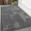 image:imageSmiry Welcome Door Mat Outside Entrance Heavy Duty Trap Dirt and Moisture Easy Clean Low Profile Patio Porch Indoor Outdoor Front Doormat for Entry 47x32 Inch BrownSilver Grey