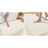 image:imageSmiry Bathroom Rugs Set 2 Piece30x20 Plus 24x17 Extra Soft Absorbent Bath Mats Non Slip Machine Washable Quick Dry Bath Rugs for Bathroom Floor Tub Shower Cream