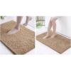 image:imageSmiry Luxury Chenille Bath Rug Set 2 Piece Extra Soft and Absorbent Shaggy Bathroom Mat Rugs Machine Washable NonSlip Plush Carpet Runner for Tub Shower and Bath Room24x1636x24Beige
