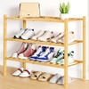 image:imageSmiry Luxury Chenille Bathroom Rugs 34x21 Black amp Shoe Rack 3 Tier Bamboo Shoe Organizer Natural