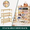 image:imageSmiry Luxury Chenille Bathroom Rugs 34x21 Black amp Shoe Rack 3 Tier Bamboo Shoe Organizer Natural