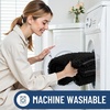 image:imageSmiry Luxury Chenille Bathroom Rugs 34x21 Black amp Shoe Rack 3 Tier Bamboo Shoe Organizer Natural