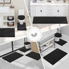 image:imageSmiry Luxury Chenille Bathroom Rugs 34x21 Black amp Shoe Rack 3 Tier Bamboo Shoe Organizer Natural
