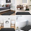 image:imageSmiry Memory Foam Bath Mat 24x16 and 20x20 UShaped Toilet Extra Soft Absorbent Bathroom Rugs Non Slip Bath Rug Runner for Shower Bathroom Floors Black