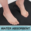image:imageSmiry Memory Foam Bath Mat 24x16 and 20x20 UShaped Toilet Extra Soft Absorbent Bathroom Rugs Non Slip Bath Rug Runner for Shower Bathroom Floors Black