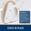 image:imageSmiry Soft Chenille Bathroom Toilet Lid Cover Machine Washable Covers 175x15 Fits Most Round Elongated and Oblong Lids Accessories Decor LatteBeige